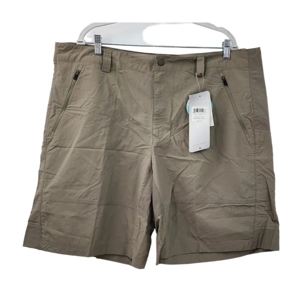 New NWT Men's Columbia Titanium UPF‎ 50 Omni-Dry Limitless Size 42 Khaki 221